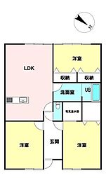 ライオンズマンション相模大野 3LDKの間取図画像