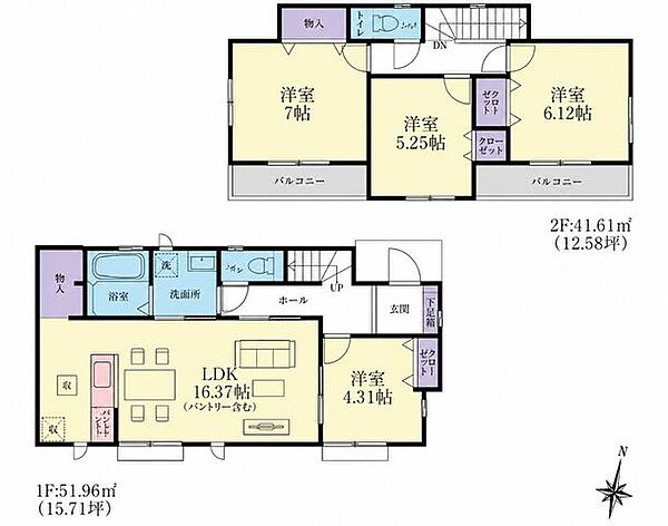 間取りを拡大表示