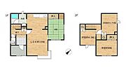【間取図】1階1部屋、2階3部屋の4LDKです。ご家族でも住みやすい住宅です。