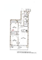 コスモ大島ロイヤルフォルム 2LDKの間取図画像