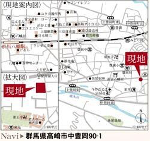 地図を拡大表示