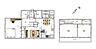 間取り：3LDK2階建住宅。車は4台駐車可能！