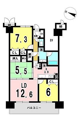 間取り ポレスター富田駅前 3階/-