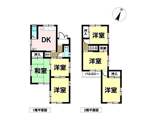 間取り 鈴鹿市自由ヶ丘4丁目　中古一戸建て