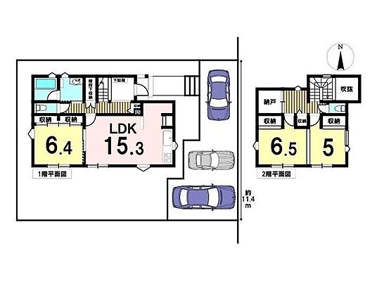 間取り 亀山市川合町　中古一戸建て