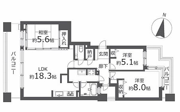 間取りを拡大表示