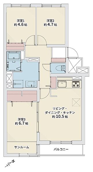 間取りを拡大表示
