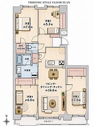 ロピア発寒中央ステーション 4LDKの間取図画像
