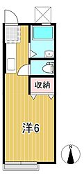 MSハイツ 1Kの間取図画像