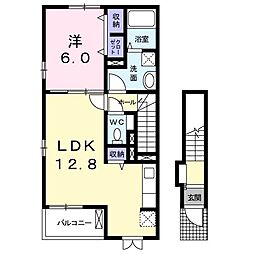 スッドアルトゥーラ 1LDKの間取図画像