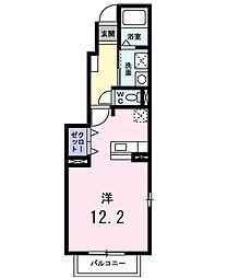 M,Sハーモニー ワンルームの間取図画像
