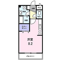 マイネ.S5 ワンルームの間取図画像