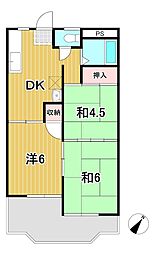エム・エスビル 3DKの間取図画像