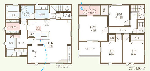間取りを拡大表示