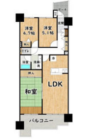 間取りを拡大表示