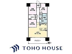レーベン名古屋松重町GRANDAUBE 3LDKの間取図画像