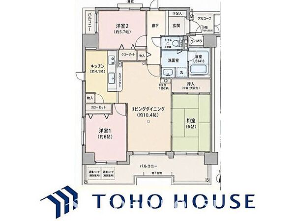 間取りを拡大表示