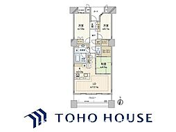ヴィークタワー東白壁 3LDKの間取図画像