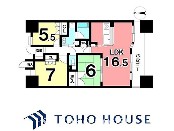 間取りを拡大表示