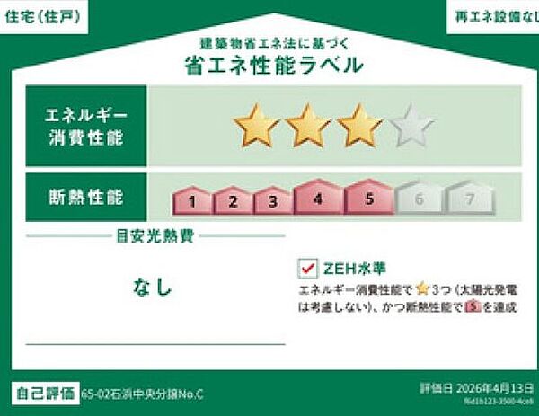 省エネ性能ラベルを拡大表示