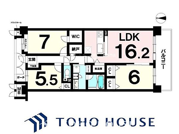 間取りを拡大表示