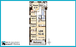 パークホームズ板橋蓮根一番街 4SLDKの間取図画像