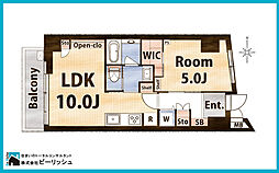 金子ハイツ 1LDKの間取図画像