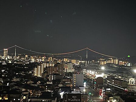 スカイバルコニーからの夜景です♪