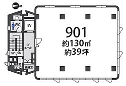 アールビル天神橋西の間取図画像