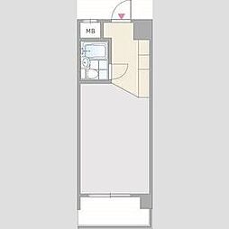 おおきに長堀橋鰻谷北サニーアパートメントの間取図画像