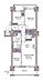 間取り：専有面積70.65m2、バルコニー面積14.62m2
