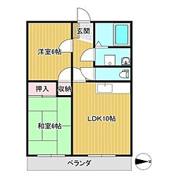 スプレンドール2 2LDKの間取図画像