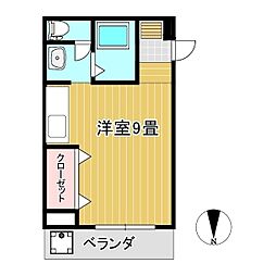 エクセルメゾン田町 ワンルームの間取図画像