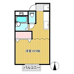 正木ガーデンハイツ ワンルームの間取図画像