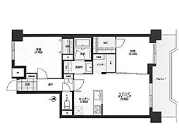 ライオンズマンション本町通第2 2LDKの間取図画像