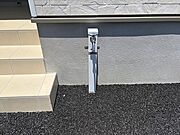 外部水栓・外部電源は標準装備です！