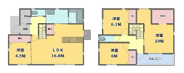 間取りを拡大表示
