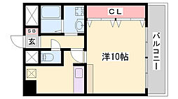 東今宿中村コーポ1 1Kの間取図画像