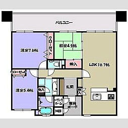 グラジオ城陽ロマネスク 7階/-