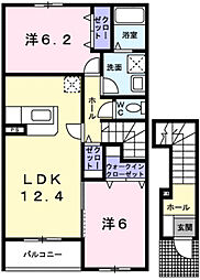 メゾン ド ウールA 2階/-