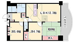 メゾンドール英賀保 3LDKの間取図画像