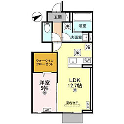 Anpool 1LDKの間取図画像
