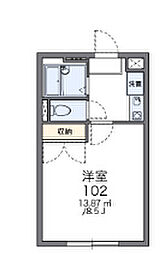 レオパレスゴールドレジデンス寿 1Kの間取図画像