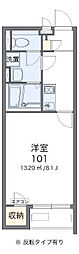 クレイノ北条石黒山 1Kの間取図画像
