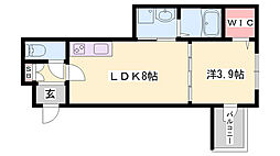 Habitasion京口 1LDKの間取図画像