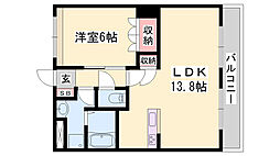 ルミナスコート 1LDKの間取図画像