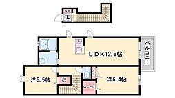 シャーメゾンヴェルジェ 2LDKの間取図画像
