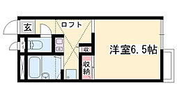 レオパレスサンガーデン 1Kの間取図画像