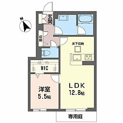 ニコスビル 1LDKの間取図画像