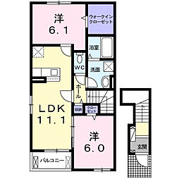リヴィエール・デュアル　A 2階/-